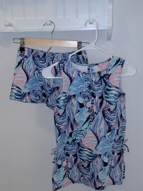 Girls Lilly Pulitzer Tank And Shorts Set